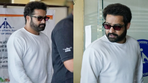 Jr Ntr S Stylish Departure See Airport Photos As He Heads For