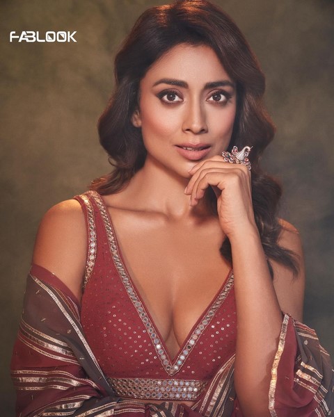 Actress shriya saran fablook magazine photoshoot images in maroon and silver color saree-Actressshriya, Shriya Saran, Shriyasaran Photos,Spicy Hot Pics,Images,High Resolution WallPapers Download