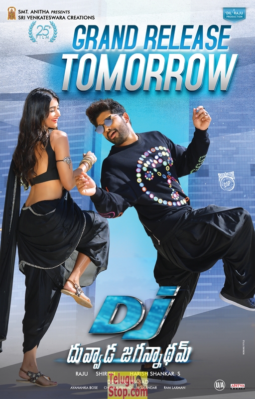 Dj duvvada jagannadham releasing tomorrow posters- Photos,Spicy Hot Pics,Images,High Resolution WallPapers Download