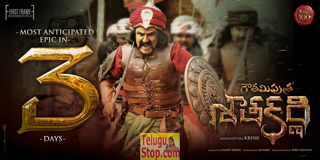 Gautamiputra satakarni 3 days to go poster- Photos,Spicy Hot Pics,Images,High Resolution WallPapers Download