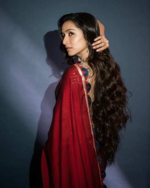 Shraddha kapoor is trending on instagram in red outfit image-Shraddha, Shraddha Kapoor, Shraddhakapoor Photos,Spicy Hot Pics,Images,High Resolution WallPapers Download