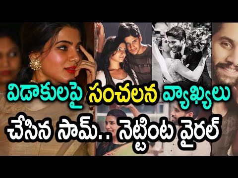  Samantha Sensational Comments About Divorce | Telugu-TeluguStop.com