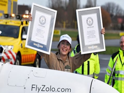  Teen Pilot Becomes Youngest Female To Fly Solo Around The World, Years,internati-TeluguStop.com