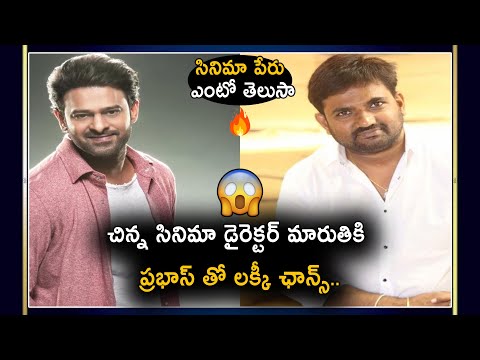  Director Maruthi Got Lucky Chance With Prabhas Next Upcoming Movie-TeluguStop.com