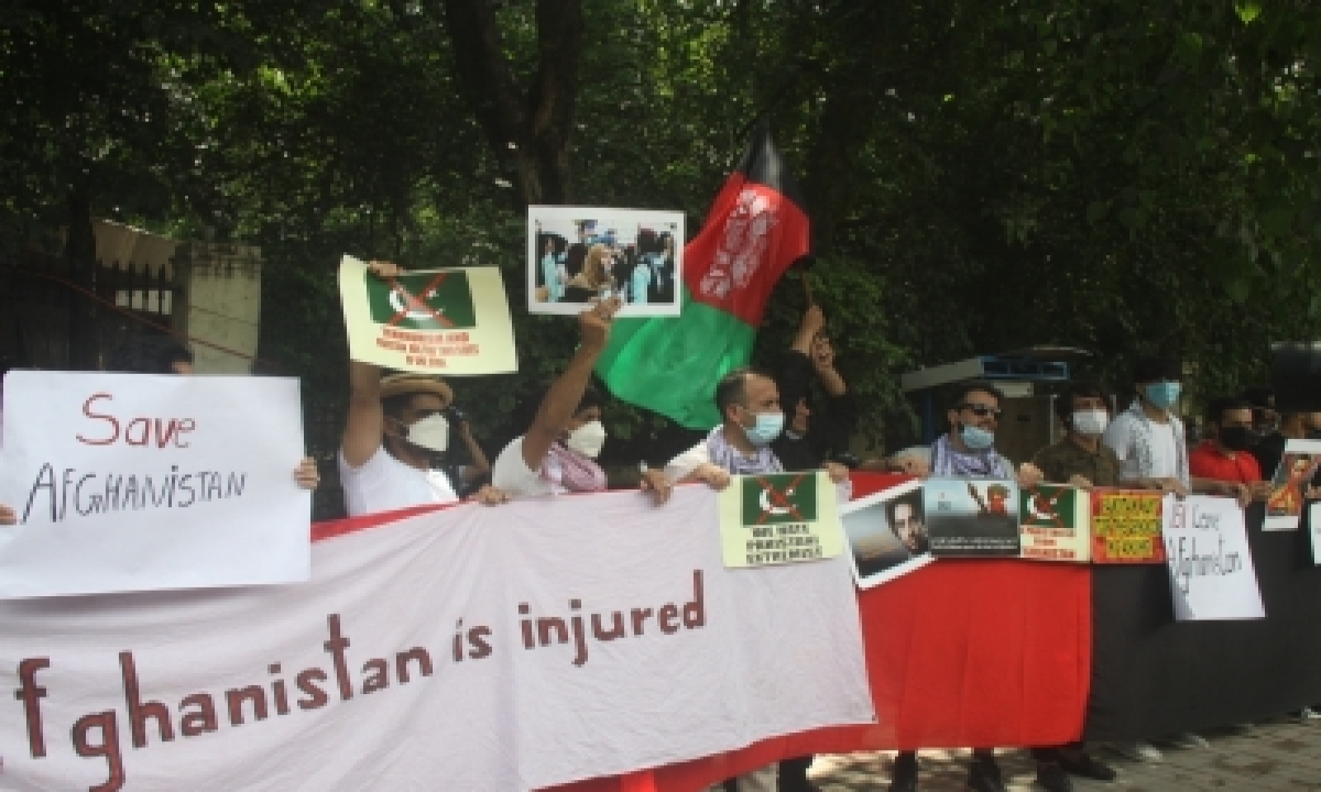  Afghans Stage 2nd Protest Against Pakistan In Delhi-TeluguStop.com
