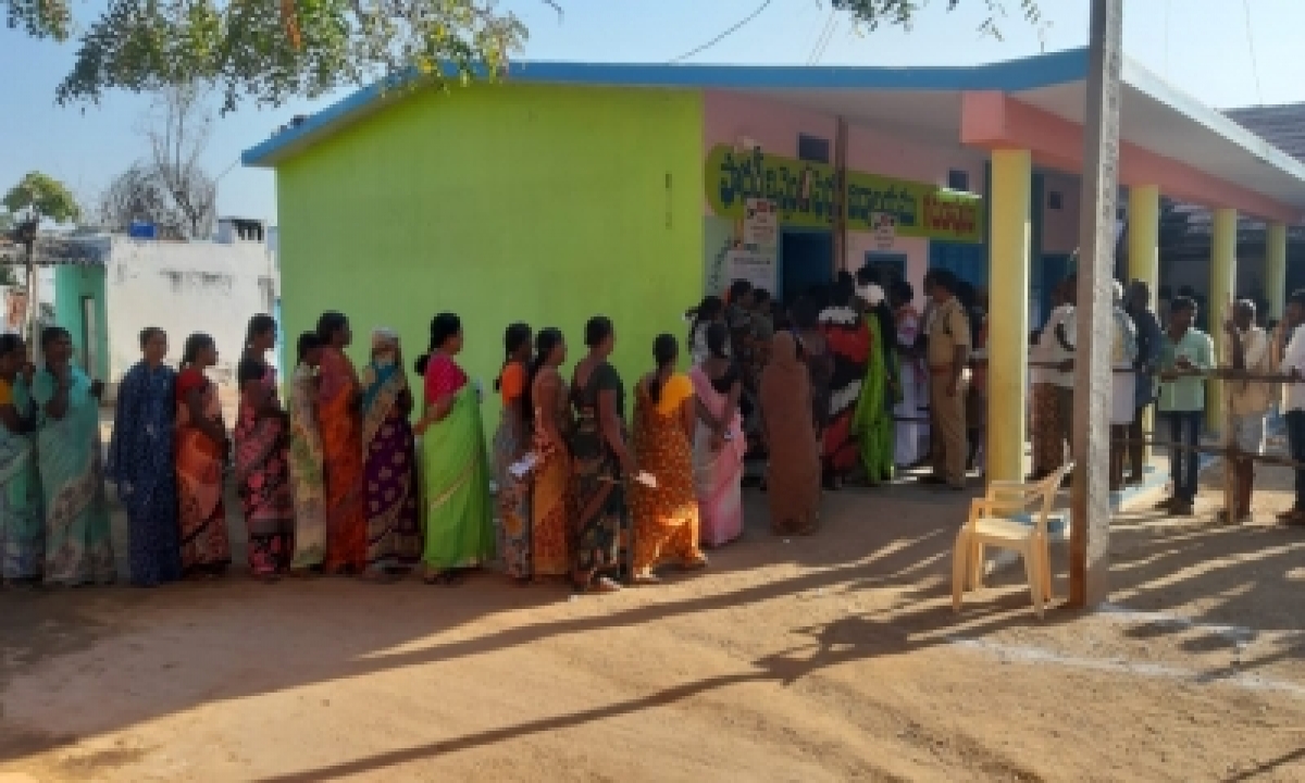  Andhra Pradesh Holds Panchayat Polls In Disputed Kotia-TeluguStop.com