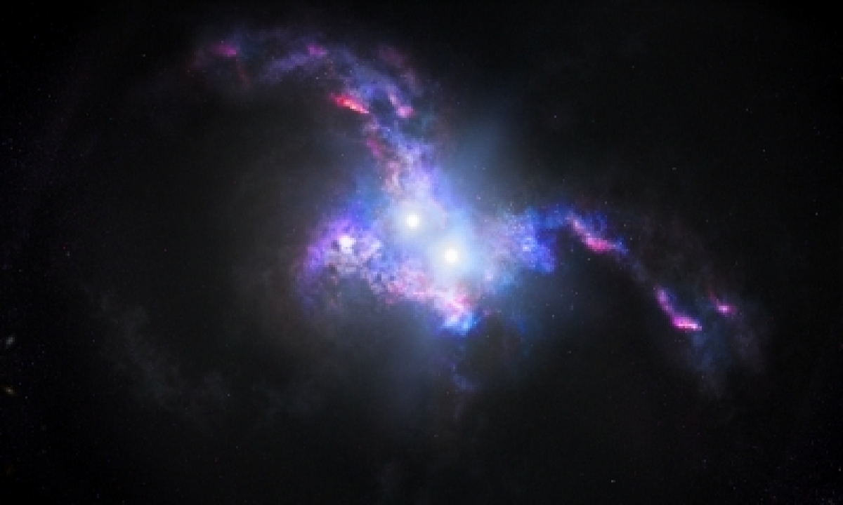  Astronomers Spot Double Quasars In Merging Galaxies-TeluguStop.com