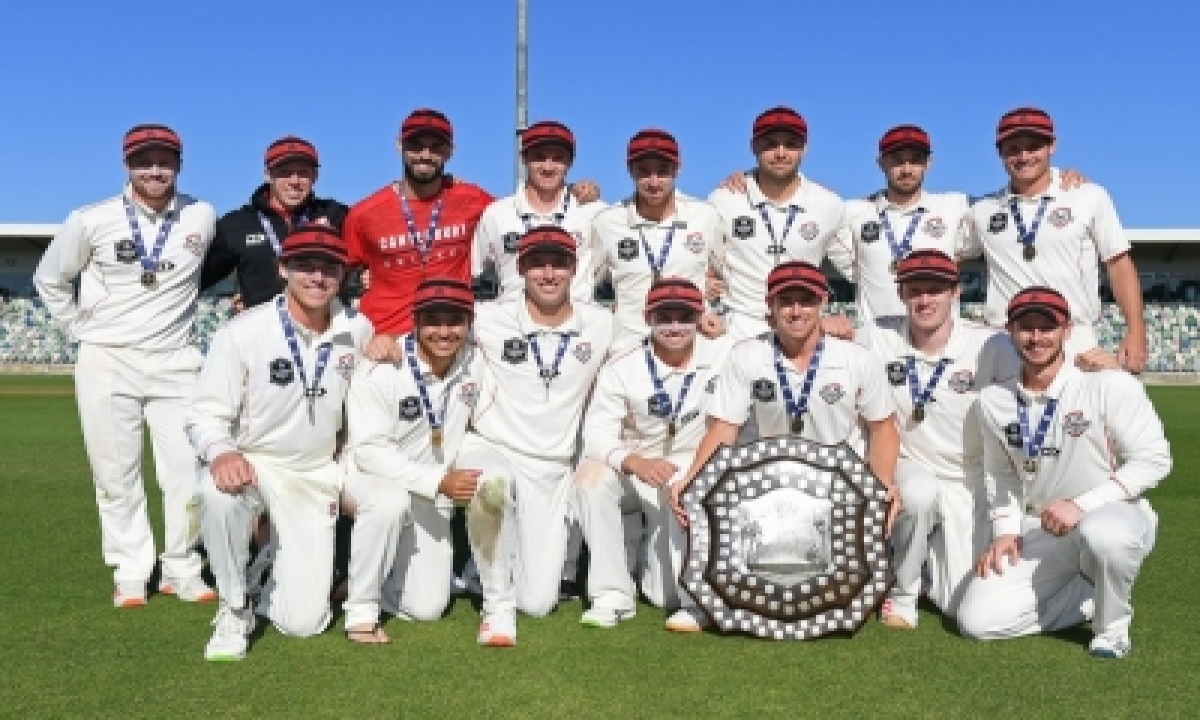  Canterbury Win Plunket Shield After Draw With Central Districts-TeluguStop.com