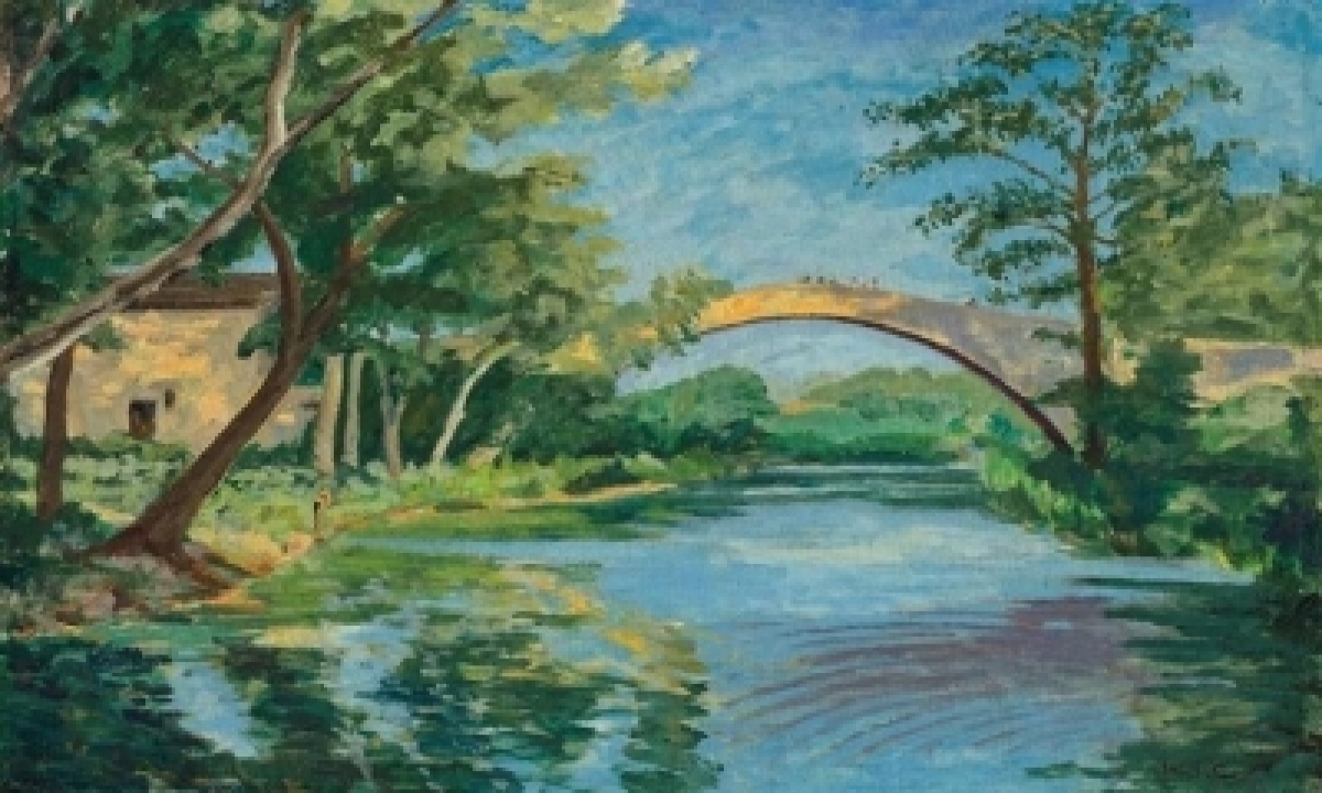  Churchill’s The Bridge At Aix En Provence (1948) At Auction For The First-TeluguStop.com