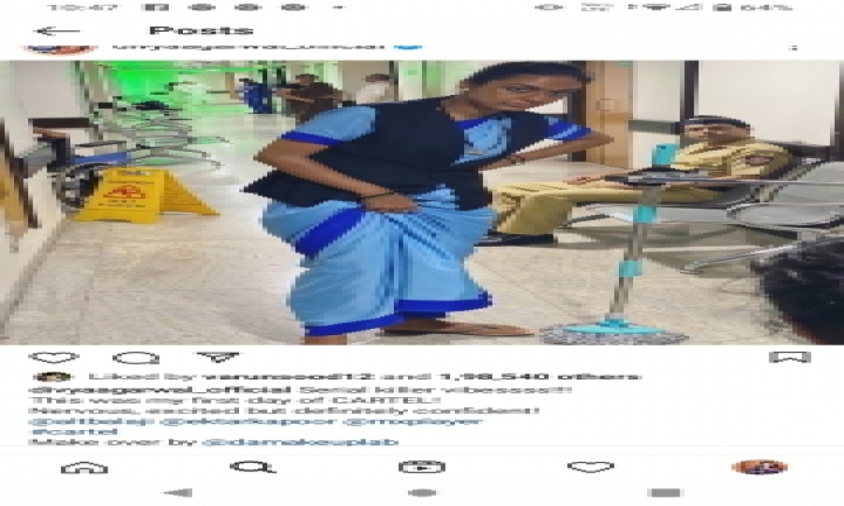  Divya Agarwal Posts Her ‘cleaning Woman’ Look, Takes Fans By Surpris-TeluguStop.com