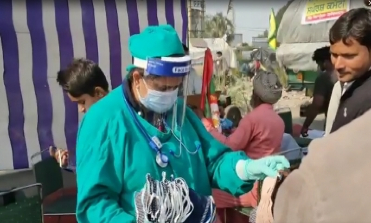  Farmers’ Plight Compels Gurgaon Surgeons To Set Up Medical Camp-TeluguStop.com