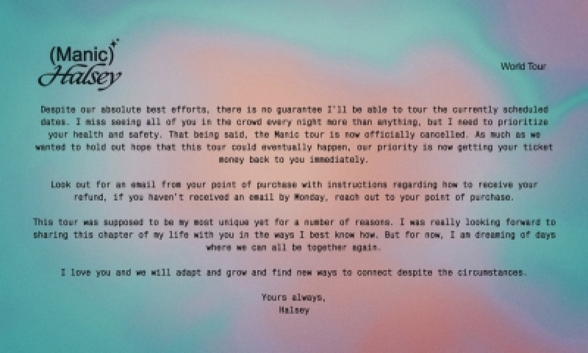  Halsey Cancels Tour, Says Safety Is Priority-TeluguStop.com