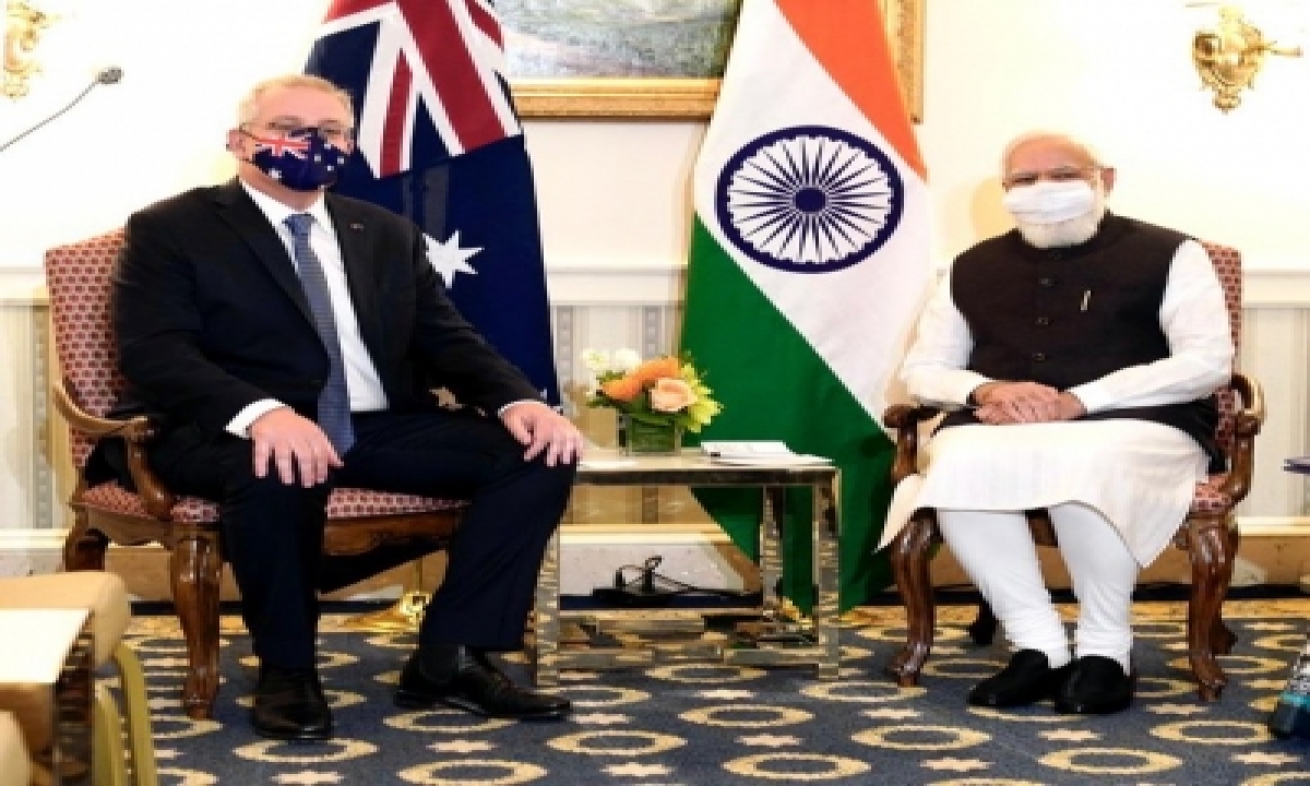  Modi, Morrison Discuss Defence Partnership, Bilateral Ties-TeluguStop.com