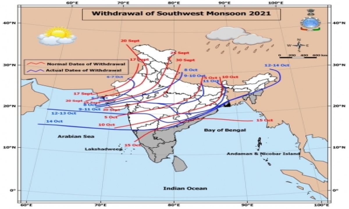  Monsoon Withdrawal Not Yet Complete, Says Imd – Andhra Pradesh Delhi | I-TeluguStop.com