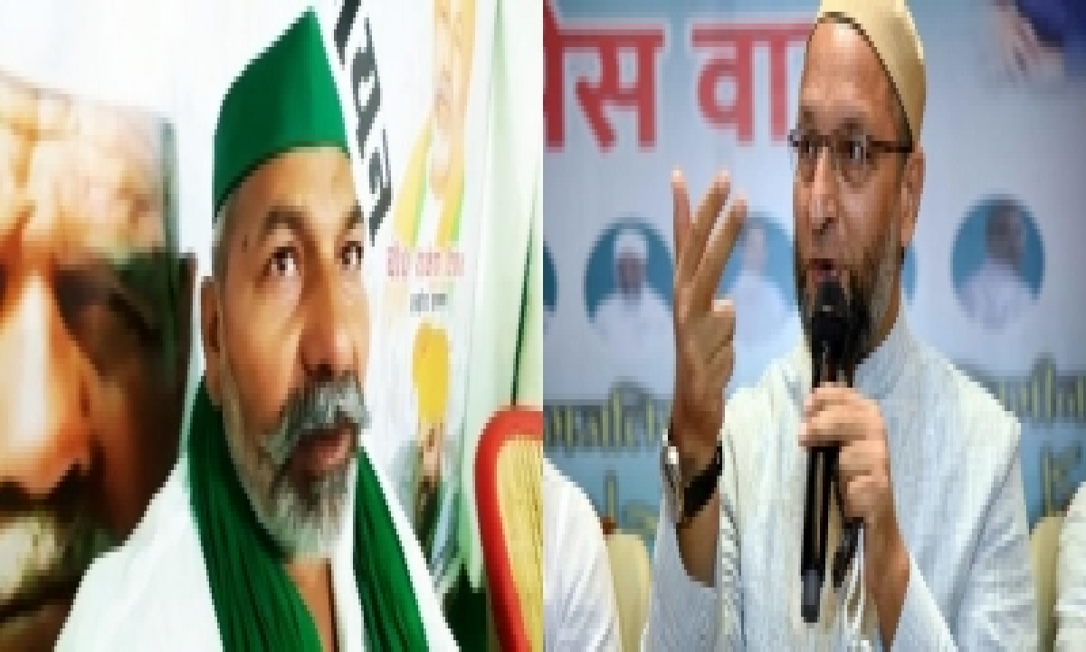  Now, Rakesh Tikait Calls Owaisi ‘chacha Jaan’-TeluguStop.com