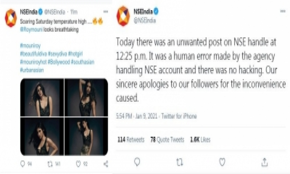  Nse Tweets Mouni Roy’s Photos, Apologises Later For ‘human ErrorR-TeluguStop.com