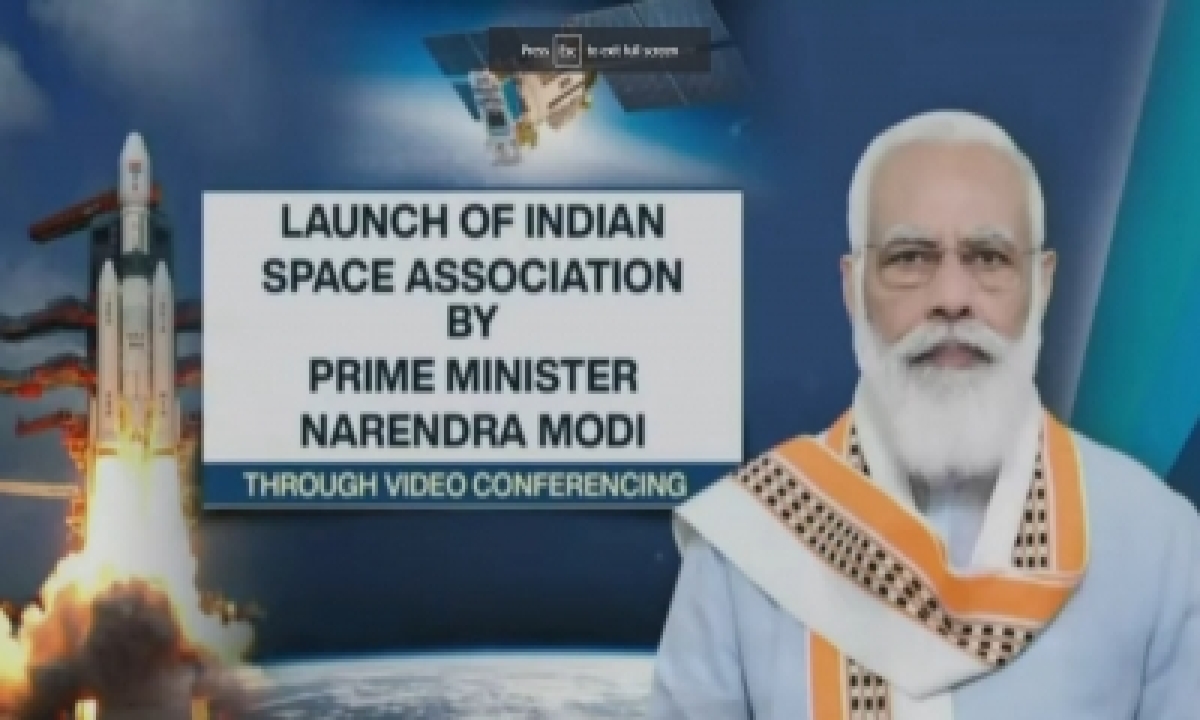  Pm Modi Launches Indian Space Association  –  Delhi | India  News |  Natio-TeluguStop.com