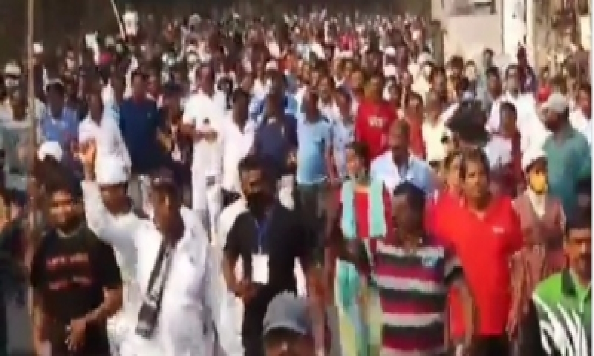  Protest At Vizag Steel Plant Against Privatisation  –  Telugu Andhra Prade-TeluguStop.com