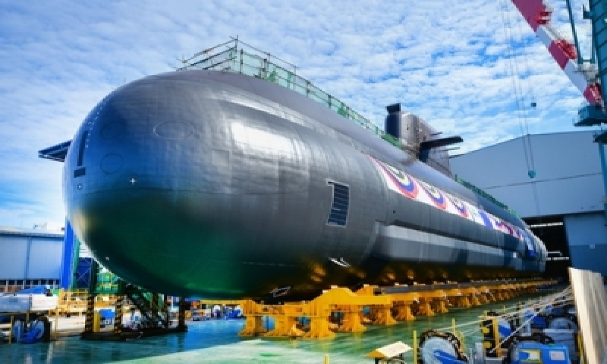 S.korea Launches New Homegrown Submarine-TeluguStop.com