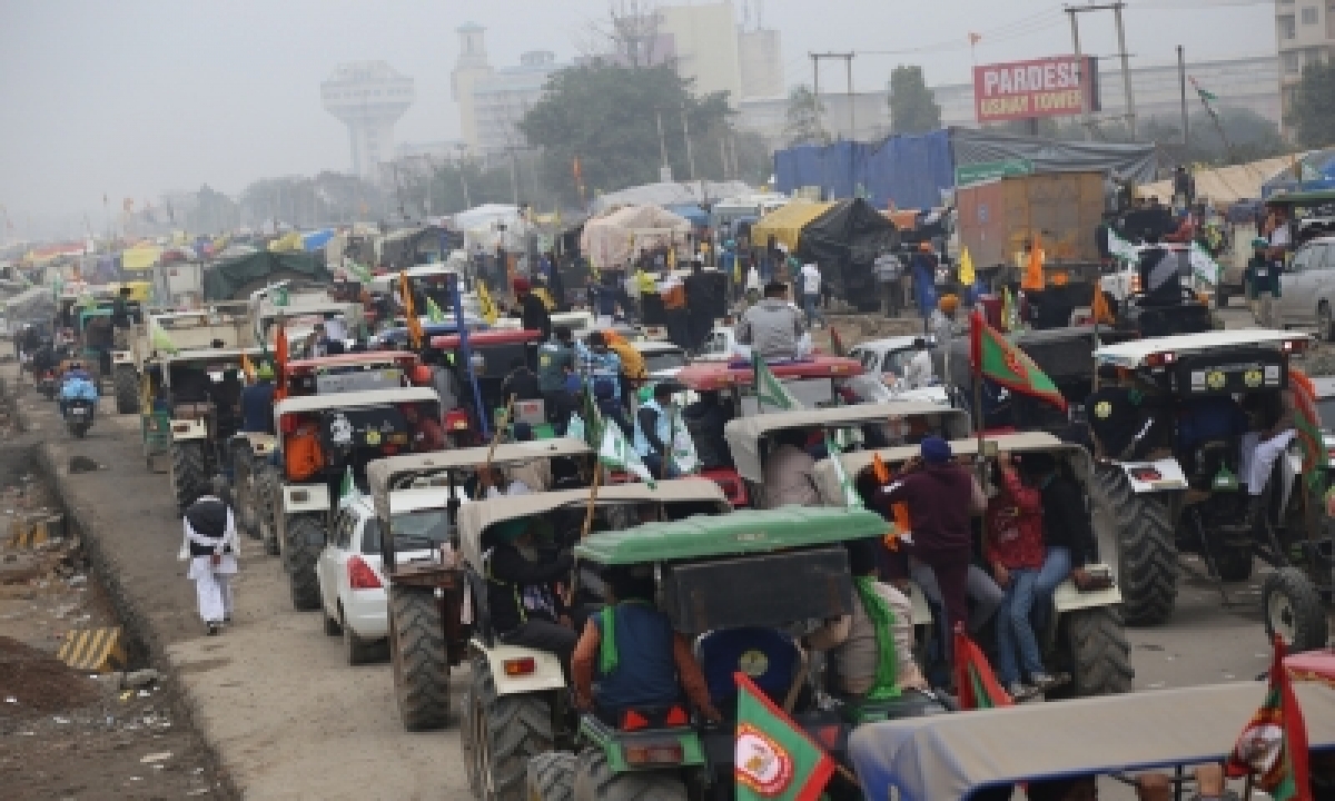  Sanyukt Kisan Morcha Holds Tractor Rally In Gurugram-TeluguStop.com