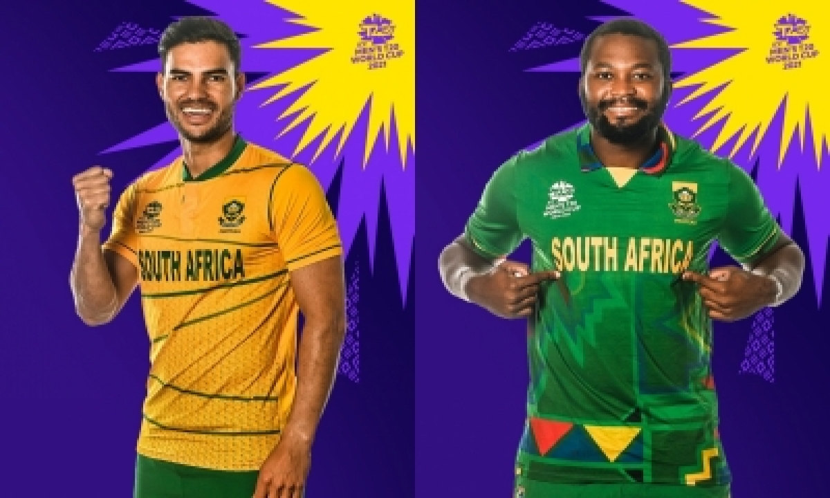  T20 World Cup: South Africa Unveil Two Jerseys For Mega Event  –  Cricket-TeluguStop.com
