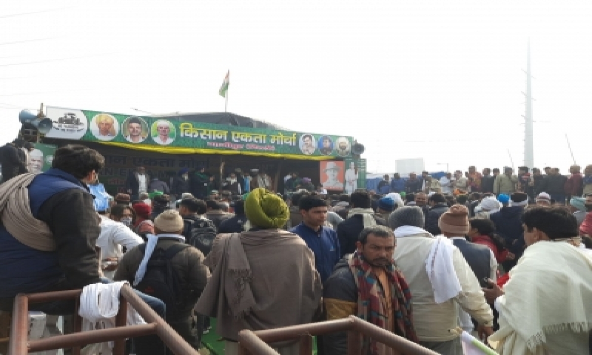  Tikait’s Tears Swell Up Farmers At Ghazipur Again-TeluguStop.com