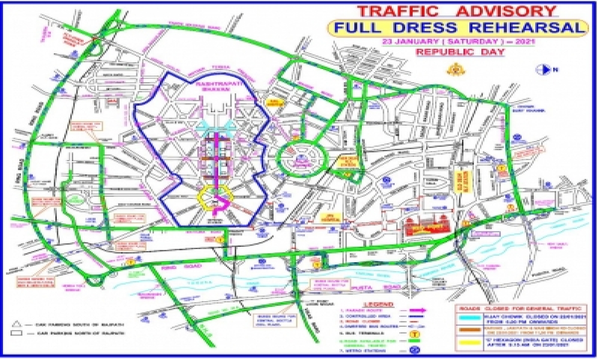  Traffic Curbs For R-day Dress Rehearsal On Saturday-TeluguStop.com