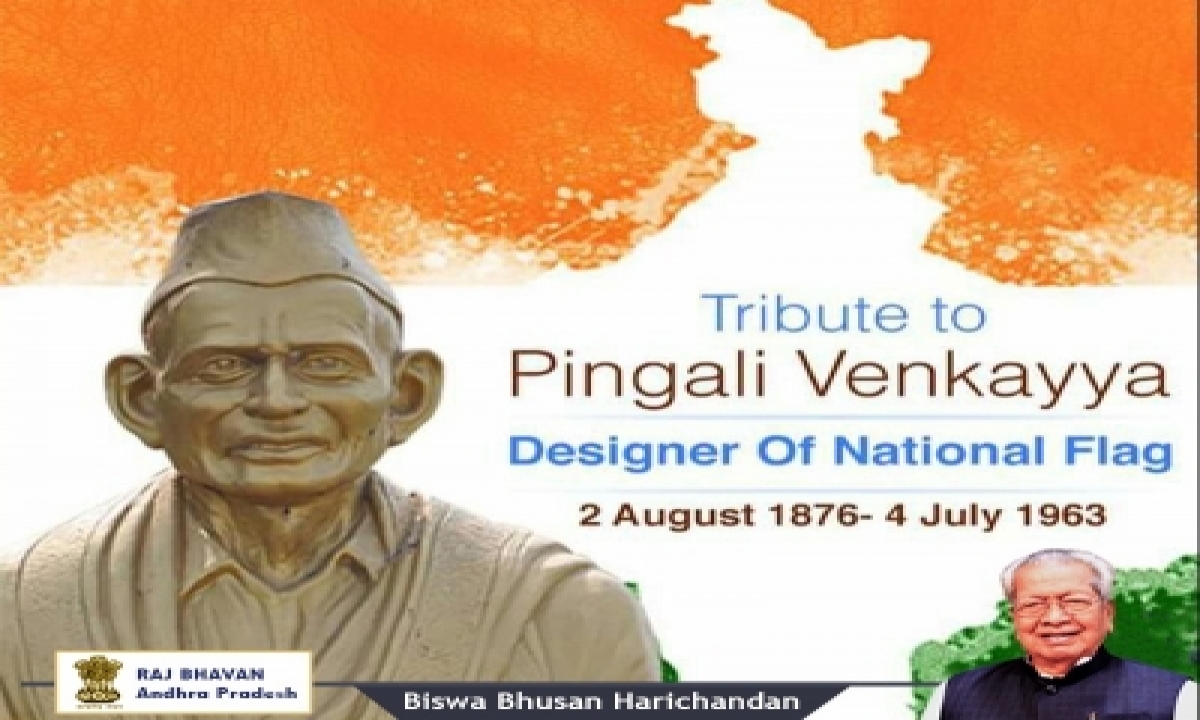  Tributes Pour In For Pingali Venkayya On Birth Anniversary-TeluguStop.com