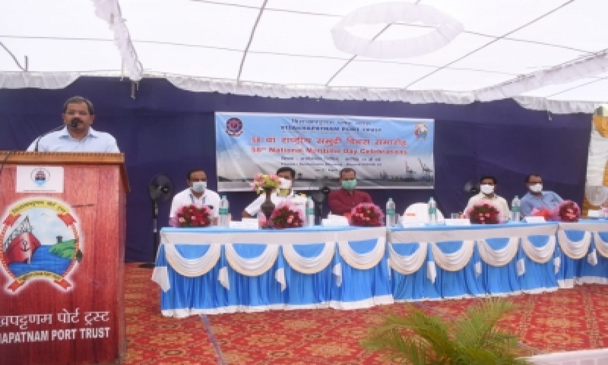 Visakhapatnam Port Trust Celebrates 58th National Maritime Day-TeluguStop.com