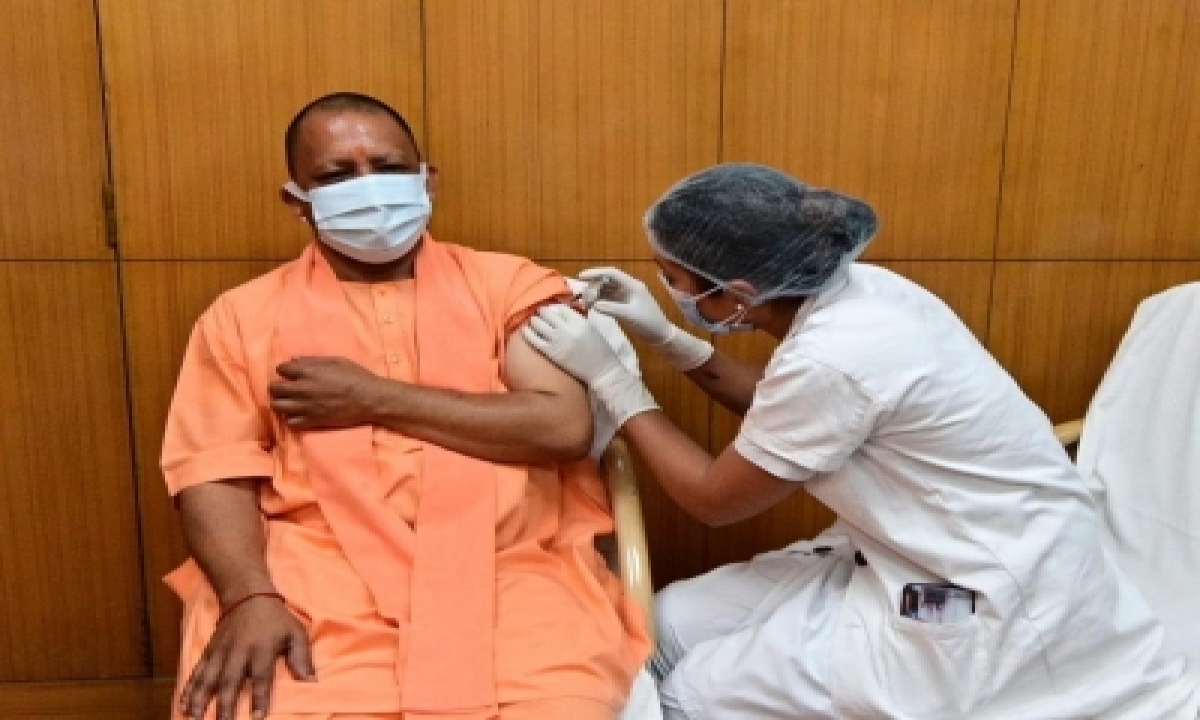  Yogi Gets 1st Dose Of Covid Vax-TeluguStop.com