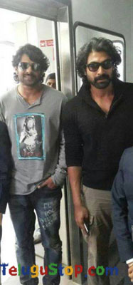  Prabhas And Rana Spotted Together-TeluguStop.com