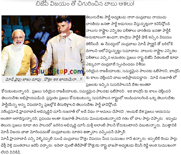 Bjp Success… Chandra Babu Resurgence - 