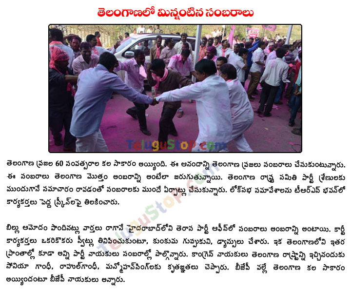 Celebrations Mood In Telangana Region - 