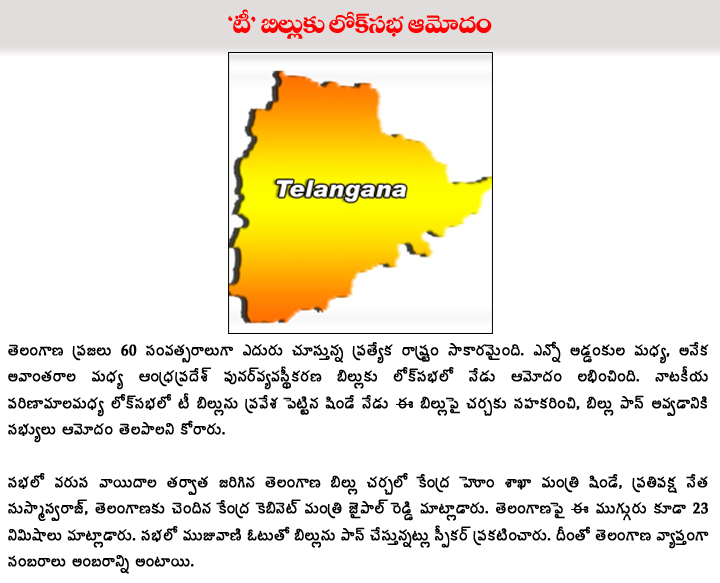 Lok Sabha Approved Telangana Bill - 