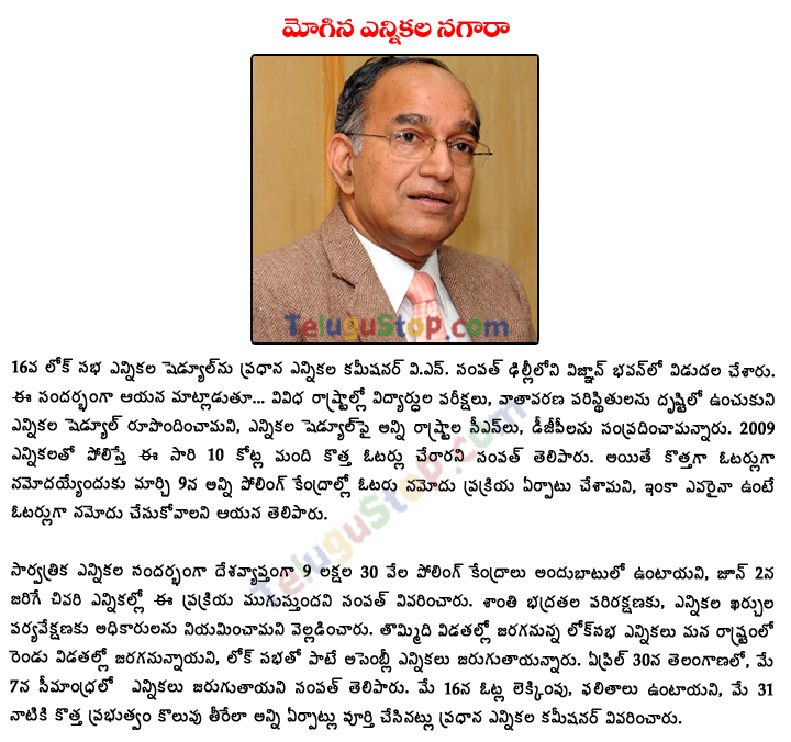 Election Notification Released - 