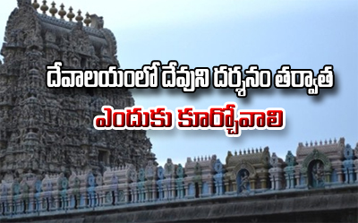  Why Should We Sit For A While At Temples After Darshan-TeluguStop.com