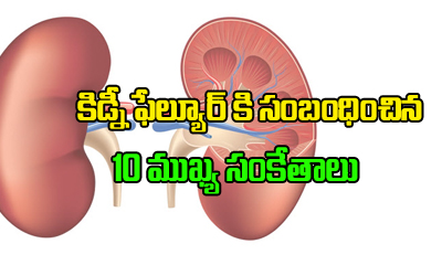 10 Important Signs Of Kidney Failure 10 Important Signs Of Kidney Failure-TeluguStop.com
