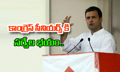  Senior Leaders Shocking News Congress Started Survey-TeluguStop.com