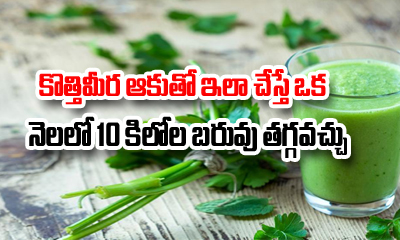  Coriander Leaves Juice For Weight Loss-TeluguStop.com