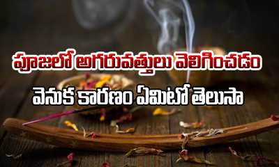  Why Is It Necessary To Burn Incense Stick While Praying?-TeluguStop.com