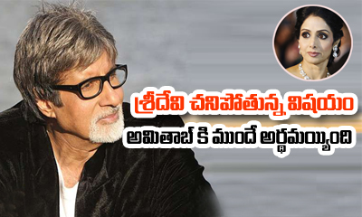  Amitabh Bachchan Sensed Sridevi’s Death One Hour Before-TeluguStop.com
