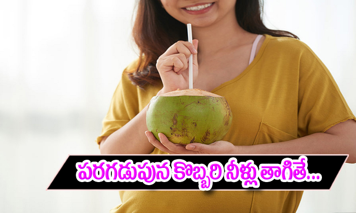  Driniking Coconut Water-TeluguStop.com