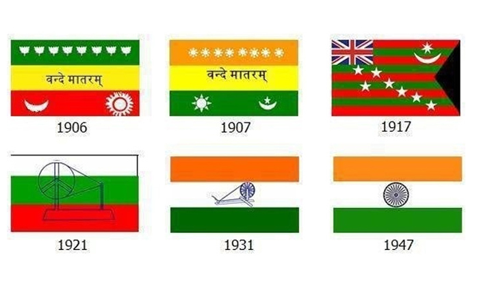 From 1906 To 1947 The Evolution Of The Indian National Flag From 1906 To 1947 The Evolution Of The Indian National Flag-TeluguStop.com