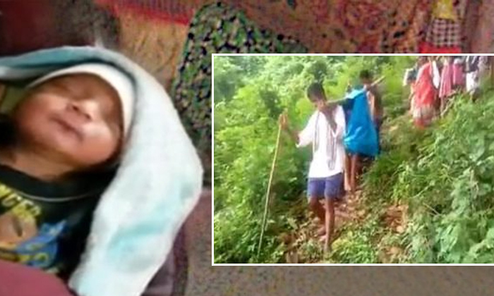  Husband Carries Pregnant Wife On Shoulder As Ambulance-TeluguStop.com