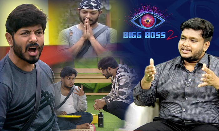  Big Boss Telugu 2 Ganesh Following Kathi Mahesh-TeluguStop.com