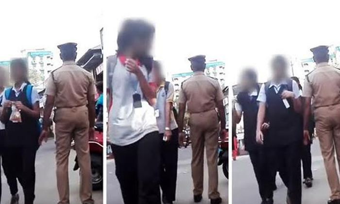  Kochi Home Guard Gropes Minors Caught On Camera-TeluguStop.com