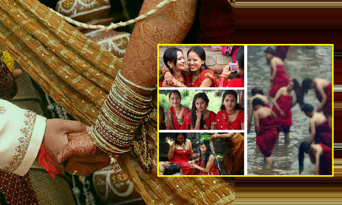  Strange Tradition Village Married Women Play-TeluguStop.com