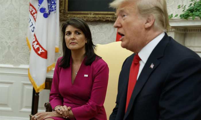  Nikki Haley To Resign As Trumps Ambassador-TeluguStop.com