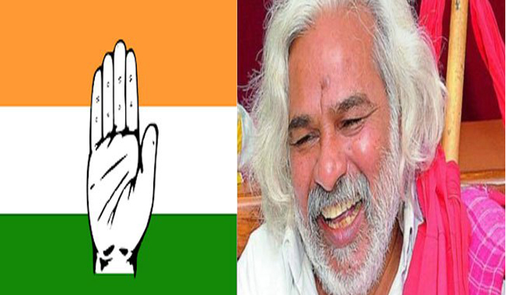  Gaddar Joins In Congress Today-TeluguStop.com