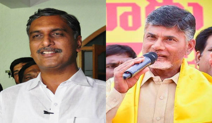  Trs Leader Hareeshrao Fire On Ap Cm Chandrabau-TeluguStop.com